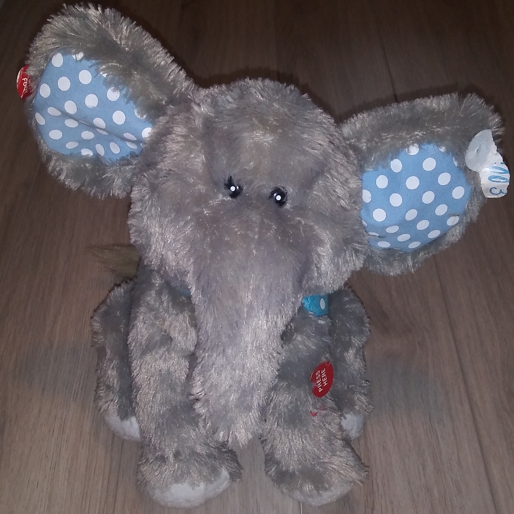 Elliot the Elephant Robotic Plush/Stuffy by Cuddle Barn - functions like new